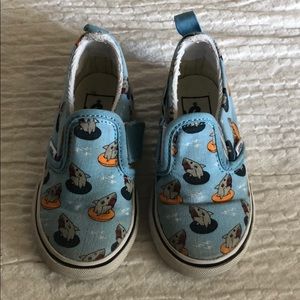 Vans slip on toddler boys in shark print